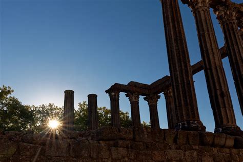 Évora: Roman Temple | Diana temple in Évora in the setting s… | hl_1001 ...