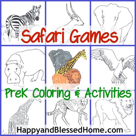 FREE Preschool Games - Safari Games - Happy and Blessed Home