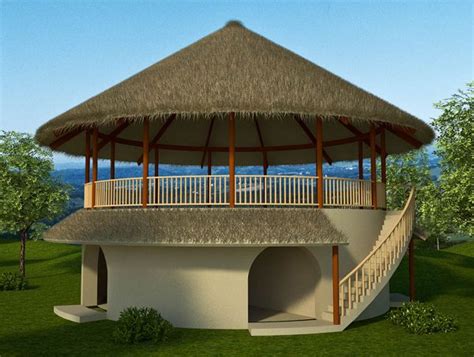 33′ (10m) Roundhouse – 2 Bedroom | Round house plans, African house ...