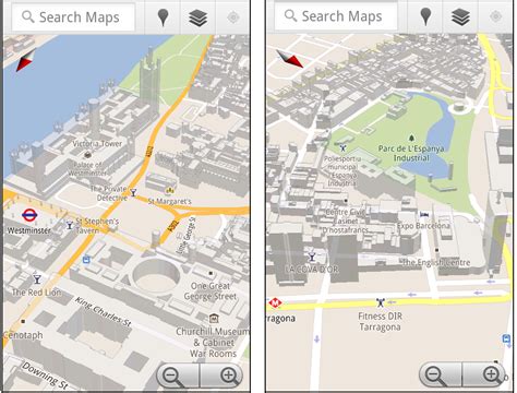 3D buildings in Google Maps for Android arise in London, Paris ...