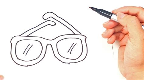 How to draw a Glasses | Glasses Easy Draw Tutorial - YouTube