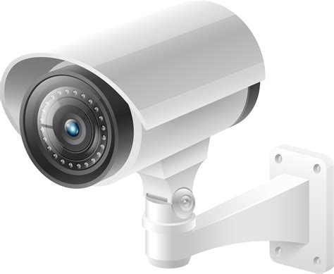 Security Camera PNG Artwork Image with Transparent Overlay