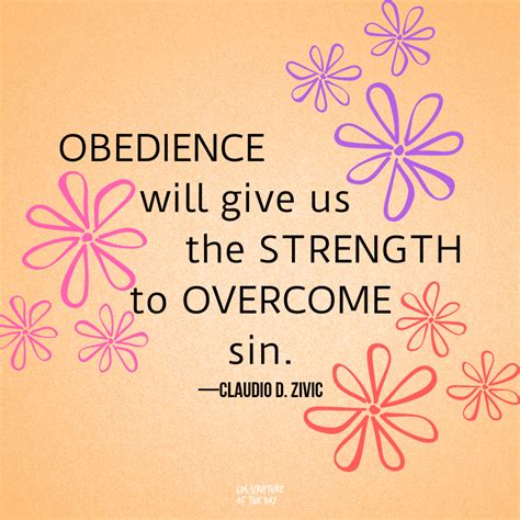 Obedience and Strength in Overcoming Sin