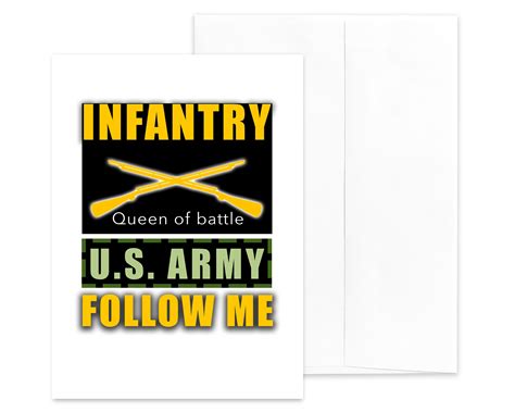 FOLLOW ME US Army Infantry Military Graduation Congratulations Greeting ...