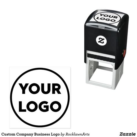 Custom Company Business Logo Self-inking Stamp | Zazzle | Business logo ...