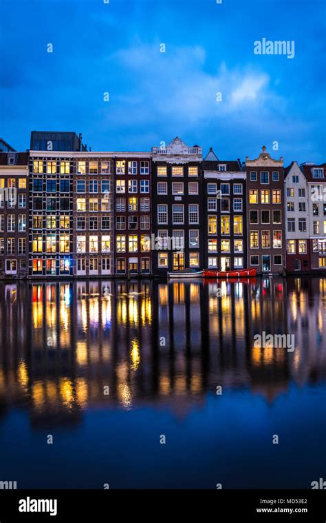 Damrak at night, Amsterdam, Holland, Netherlands Stock Photo - Alamy