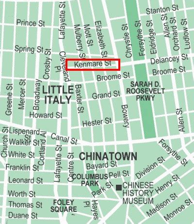 Little Italy Map Nyc | secretmuseum