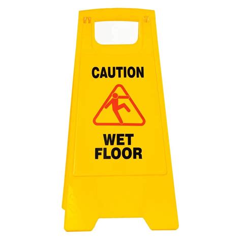 Buy Caution Board (Wet Floor), Yellow caution sign board, Housekeeping ...