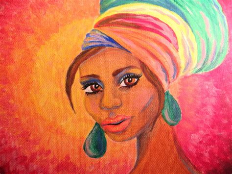 Turban Girl | Africa Painting