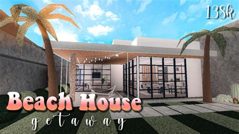 Bloxburg Beach House Speed Build - Image to u