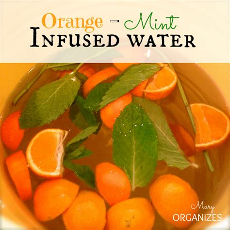 Orange-Mint Infused Water - creatingmaryshome.com