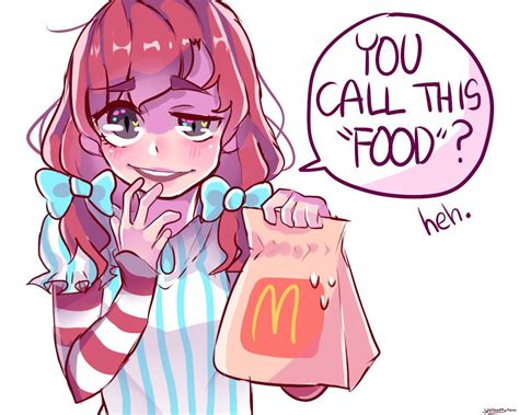 You call McDonald's food? | Wendy anime, Anime funny, Anime