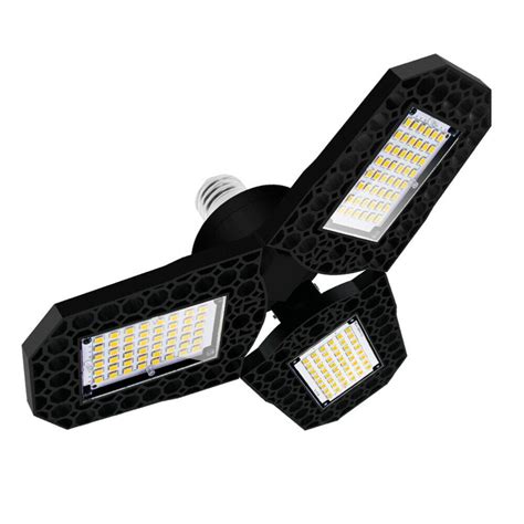 Foldable LED Garage Lights 80W Deformable Garage Ceiling Light 8000LM ...