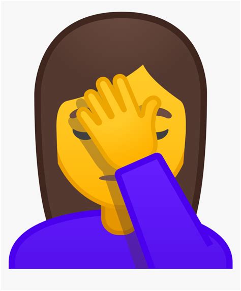 Woman Facepalming Icon - Slap In Face Emoji, HD Png Download - kindpng