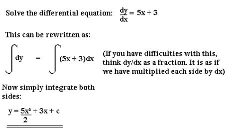 Differential Equations - Mathematics A-Level Revision