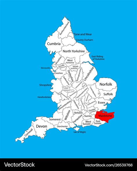 Kent County Map Uk - Ashlan Ninnetta