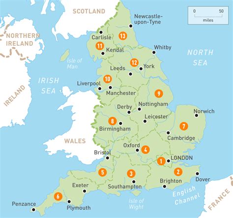 Map of England | England Regions | Rough Guides | Rough Guides