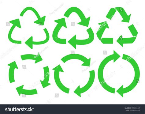 Recycle Vector Icons Vector Symbol Recycling Stock Vector (Royalty Free ...