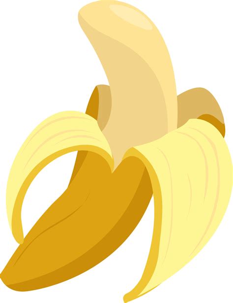 Banana peel, illustration, vector on white background. 13713312 Vector ...