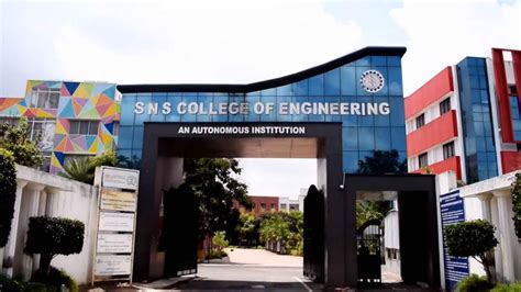 Know about us | SNS College of Engineering - YouTube