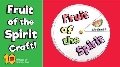 Fruit of the Spirit Craft - Sunday School Crafts for Kids - YouTube