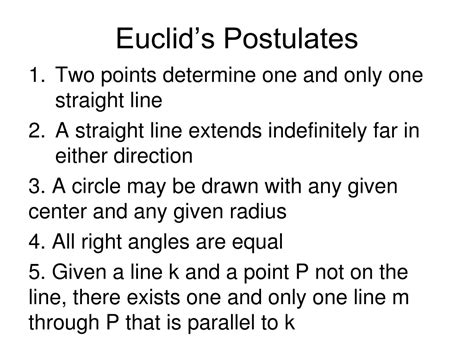 PPT - Euclid’s Postulates PowerPoint Presentation, free download - ID ...