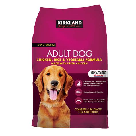 Kirkland Signature Adult Formula Chicken, Rice and Vegetable Dog Food ...