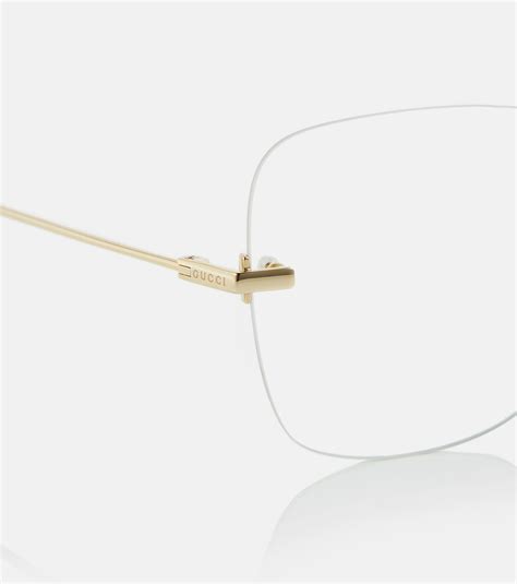 Gucci - Frameless square glasses Gucci