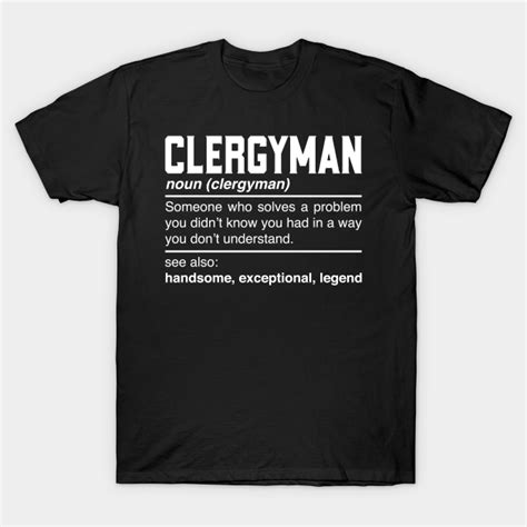 Clergyman Definition Design - Churchman Padre Priest Noun - Clergyman ...