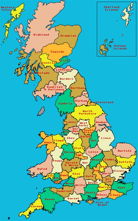 England Map Of Counties - TravelsFinders.Com