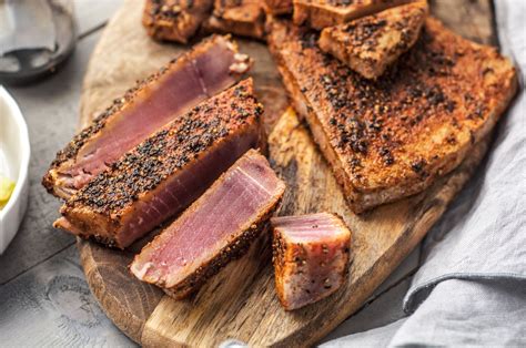 Spice-Rubbed Seared Ahi Tuna Steaks Recipe