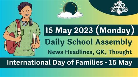 Daily School Assembly Today News Headlines for 15 May 2023