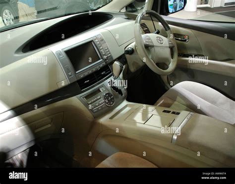 Toyota hybrid car interior Stock Photo - Alamy