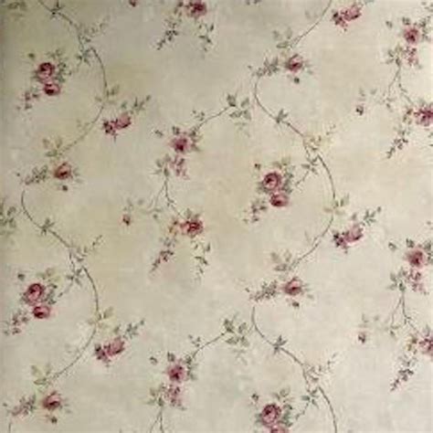 Vintage Wallpaper Victorian Roses Pink Beige SP24430 Free Ship