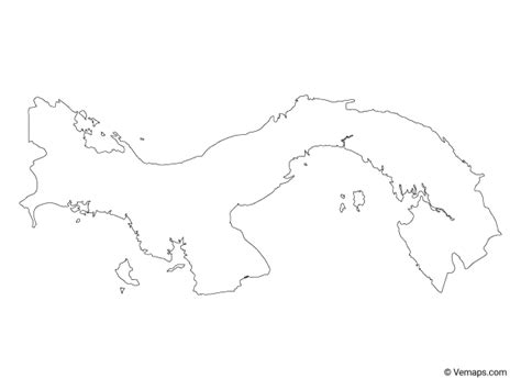 Outline Map of Panama Map Tattoos, Cute Tattoos, Map Vector, Vector ...