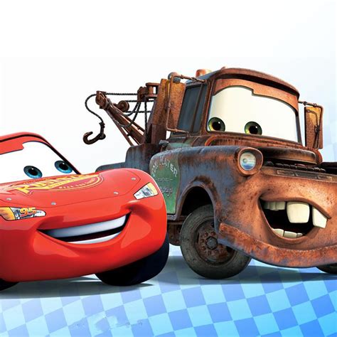 Cars Lightning McQueen and Mater 1024 x 1024 iPad Wallpaper