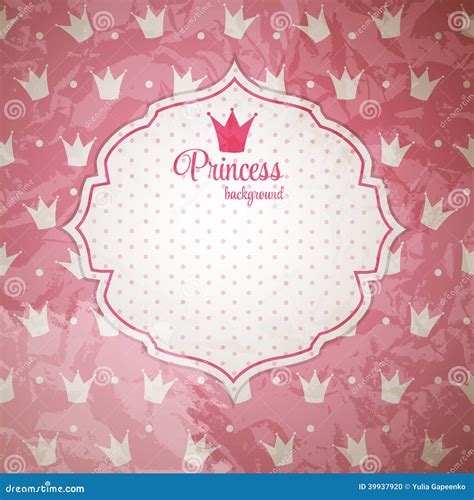 Princess Crown Background Vector Illustration. Stock Vector - Image ...