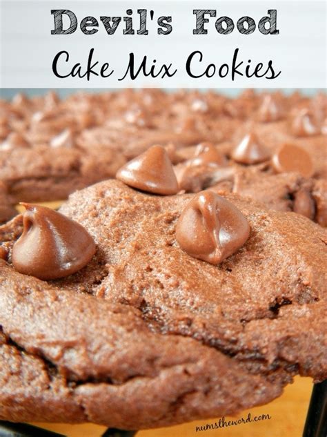 Devil's Food Cake Mix Cookies - Num's the Word