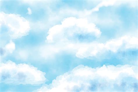 blue watercolor cloudy blue sky background 4837192 Vector Art at Vecteezy