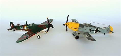 LEGO scale modeling in the form of a 1/18 Messerschmitt Bf 109