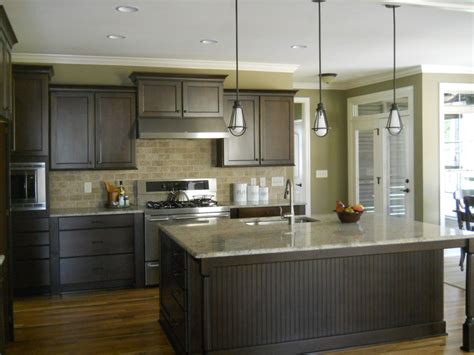 Green Kitchen Walls With Dark Cabinets - Kitchen Ideas Style