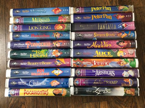 20 Disney Classics Collection of VHS Movies Extremely Rare great Gift ...