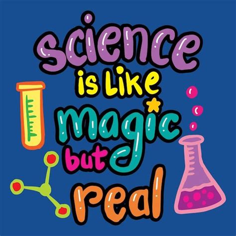 Premium Vector | Science is like magic but real science quote | Science ...