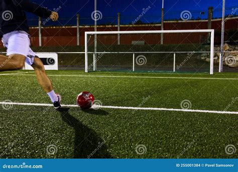 Preparing To Hit a Soccer Ball Stock Photo - Image of aspirations ...