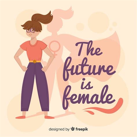 Modern feminism concept with flat design | Free Vector