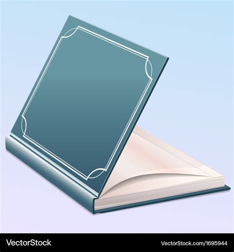 Book half opened Royalty Free Vector Image - VectorStock