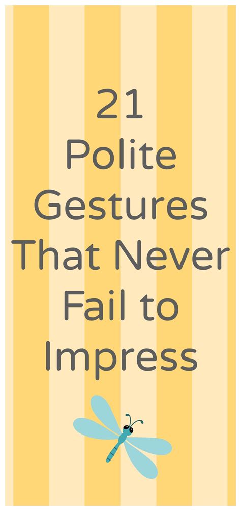 21 Polite Gestures That Never Fail to Impress – Detroit Mommies