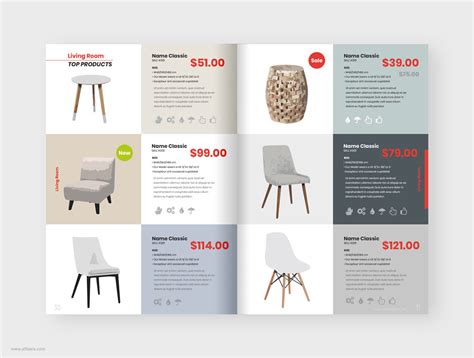 Modern Furniture Product Catalog Template | Behance :: Behance