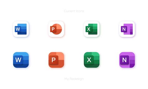 Microsoft Office 365 - Icons Redesign (9) | Images :: Behance