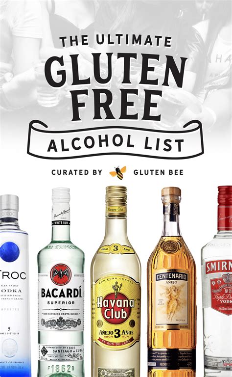 Gluten Free Alcohol List: Wheat Free Alcohols and Drinks - GlutenBee